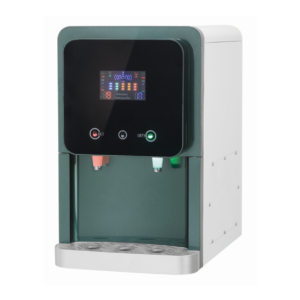 Water purifier that supports hot, normal and cold water options, with advanced electronic control screen.